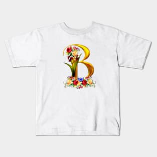 Letter B Name Initial Kids T-Shirt